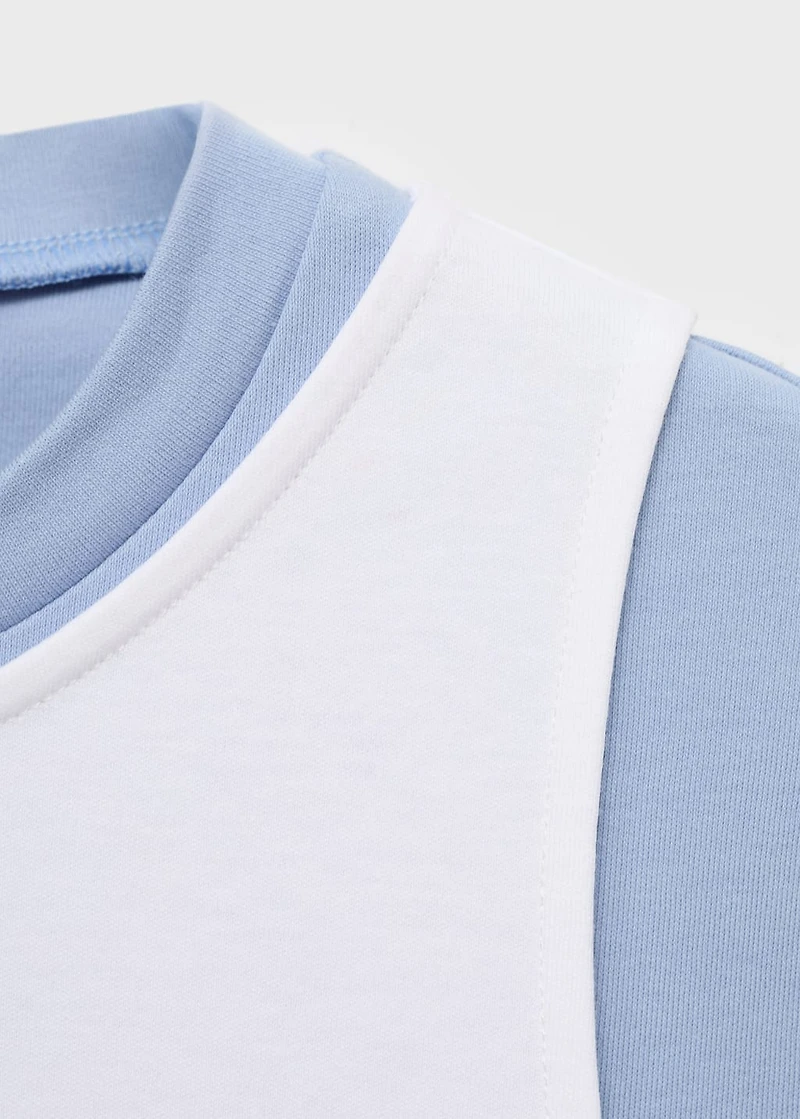 Double cotton t-shirt