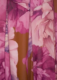 Floral godet dress
