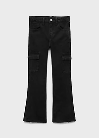Flared cargo jeans