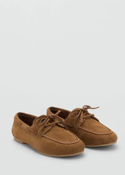 Suede nautical shoes