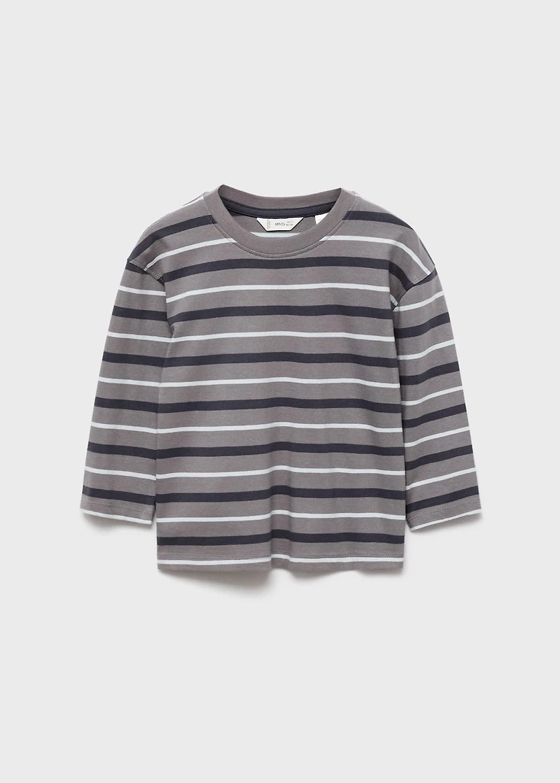 Striped cotton T-shirt