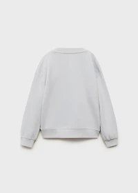 Sweatshirt with embroidered animals