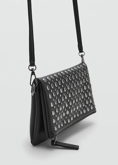Studded shoulder bag