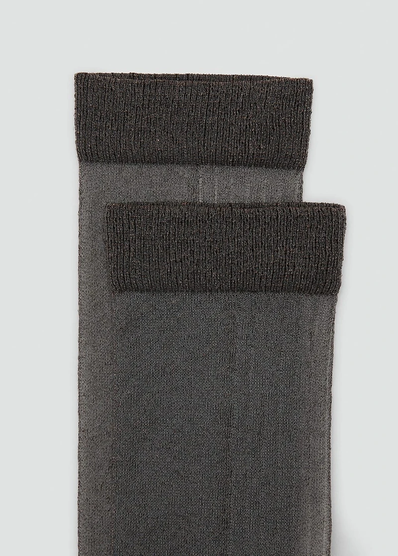 Lurex long socks