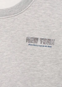 Printed cotton sweatshirt