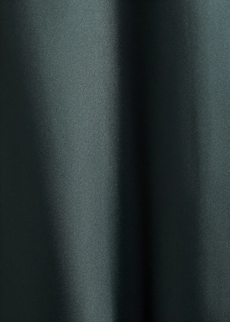 Satin long skirt