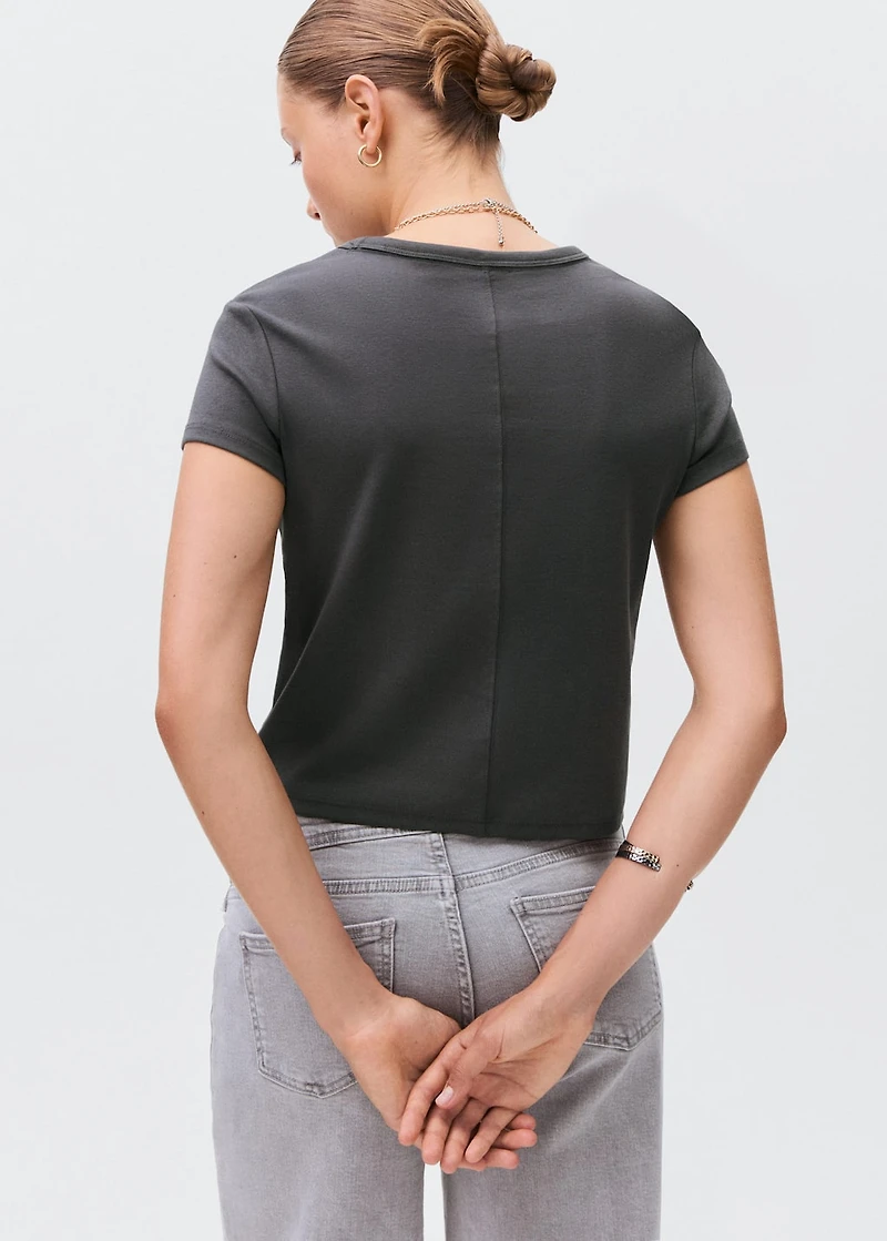 Fitted cotton t-shirt