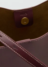 Large oval shoulder bag