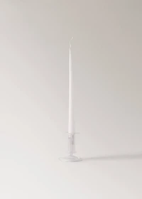 Borosilicate glass candelabra with stem detail