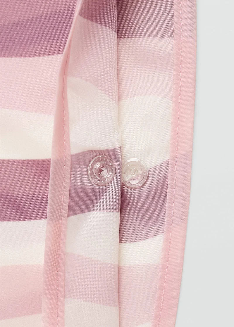 Gummed raincoat