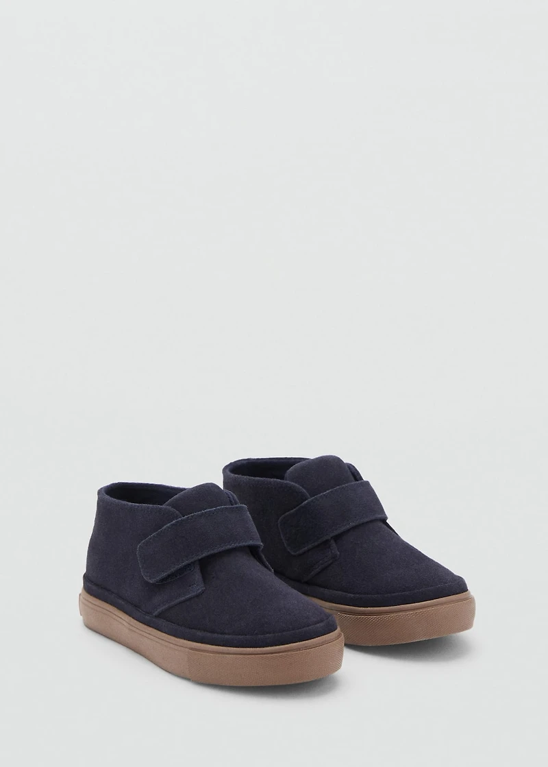 Velcro leather shoes