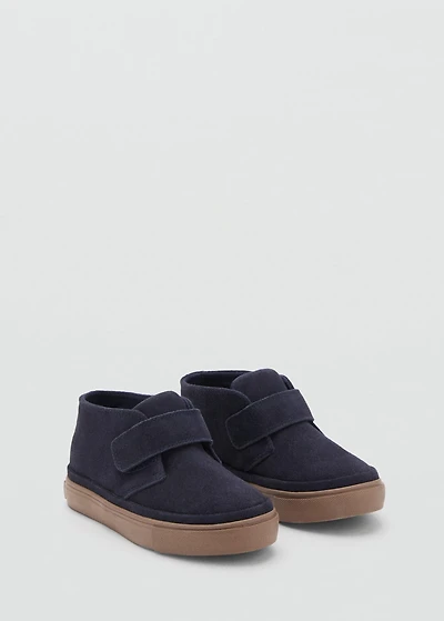 Velcro leather shoes