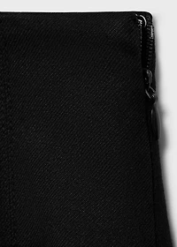 Pleated mini-skirt