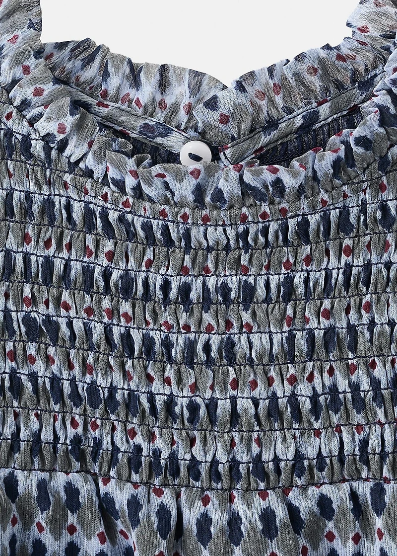 Ethnic-print blouse