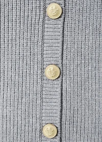 Combined knitted cardigan