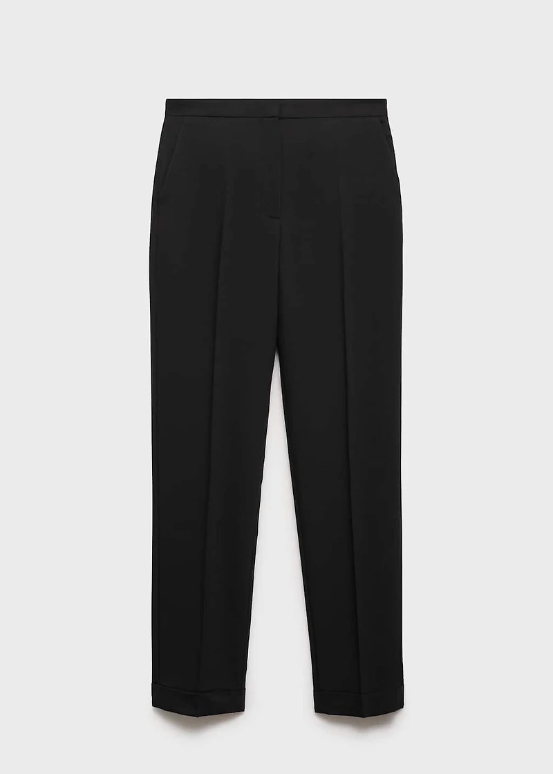 Straight suit trousers