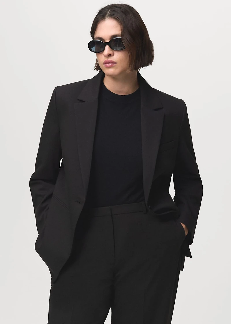 Straight suit trousers