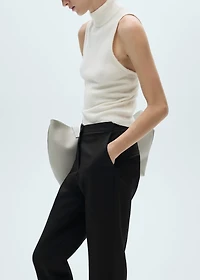Straight suit trousers