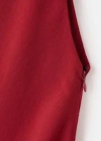 Sleeveless high-neck dress