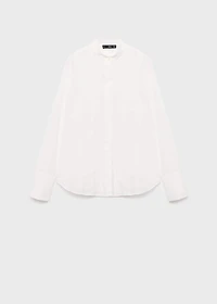 Blouse with lace trim details
