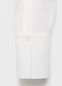 Blouse with lace trim details