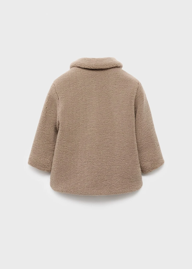 Shearling-effect coat