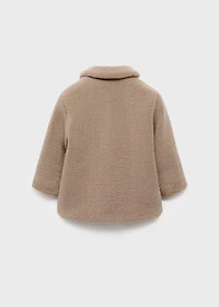 Shearling-effect coat