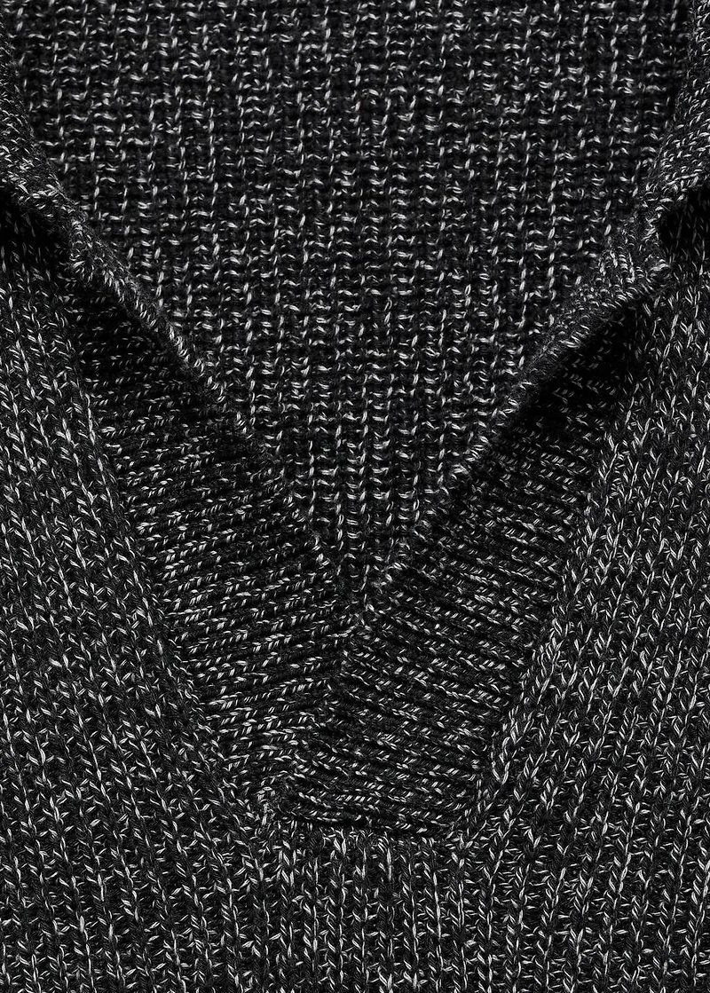 100% cotton polo-neck sweater