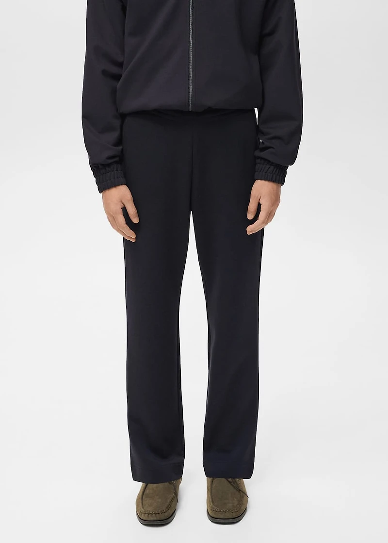 Cotton joggers with elastic waist