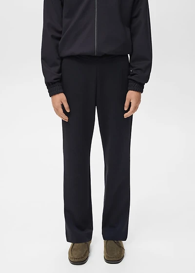 Cotton joggers with elastic waist