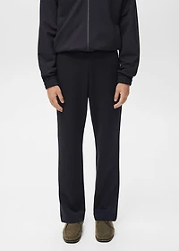 Cotton joggers with elastic waist