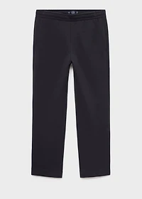 Cotton joggers with elastic waist