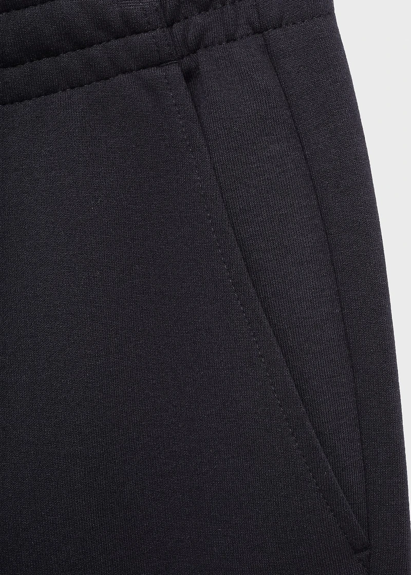 Cotton joggers with elastic waist