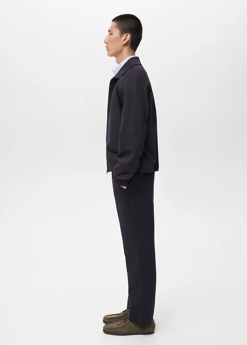 Cotton joggers with elastic waist