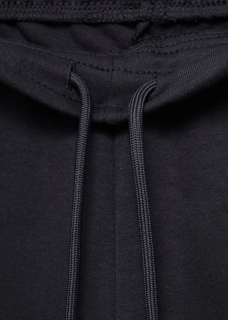 Cotton joggers with elastic waist