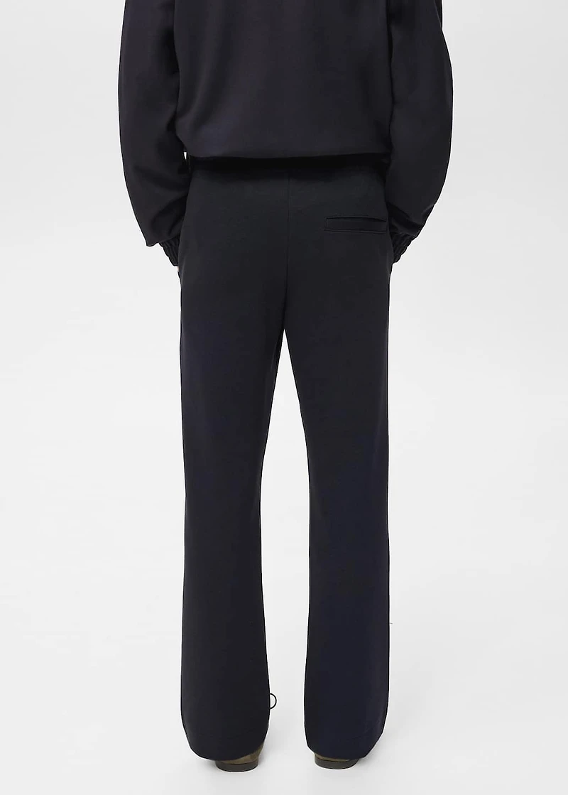 Cotton joggers with elastic waist