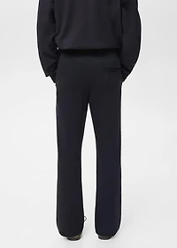 Cotton joggers with elastic waist