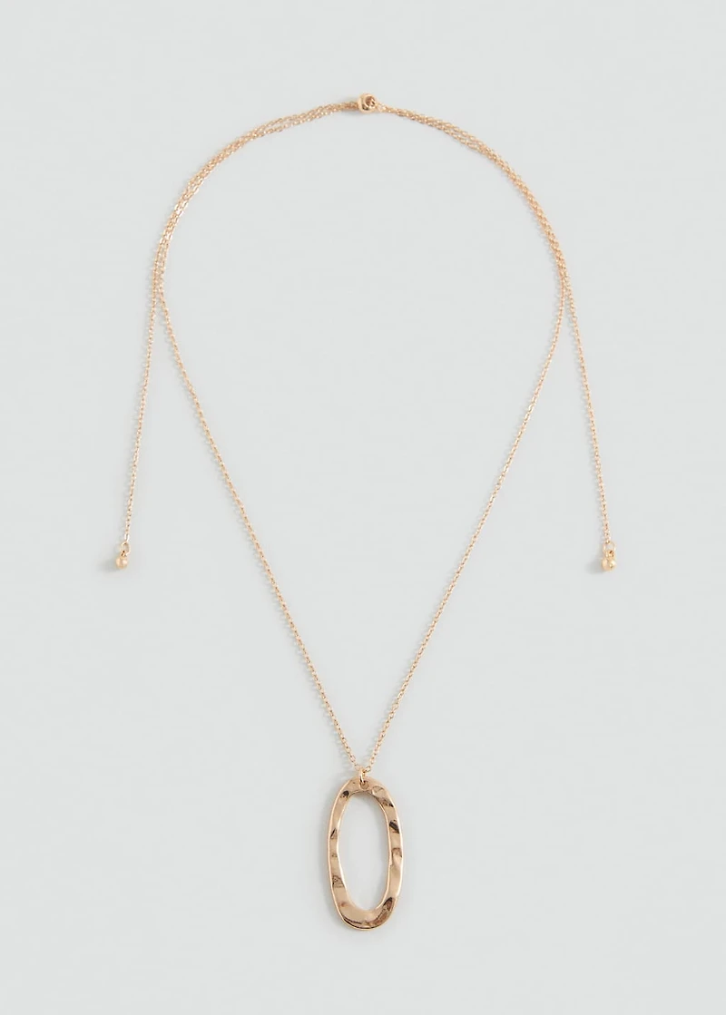 Metal pendant necklace