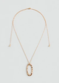 Metal pendant necklace