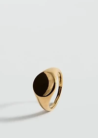 Stainless steel signet ring