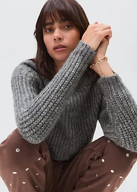 Chunky-knit sweater