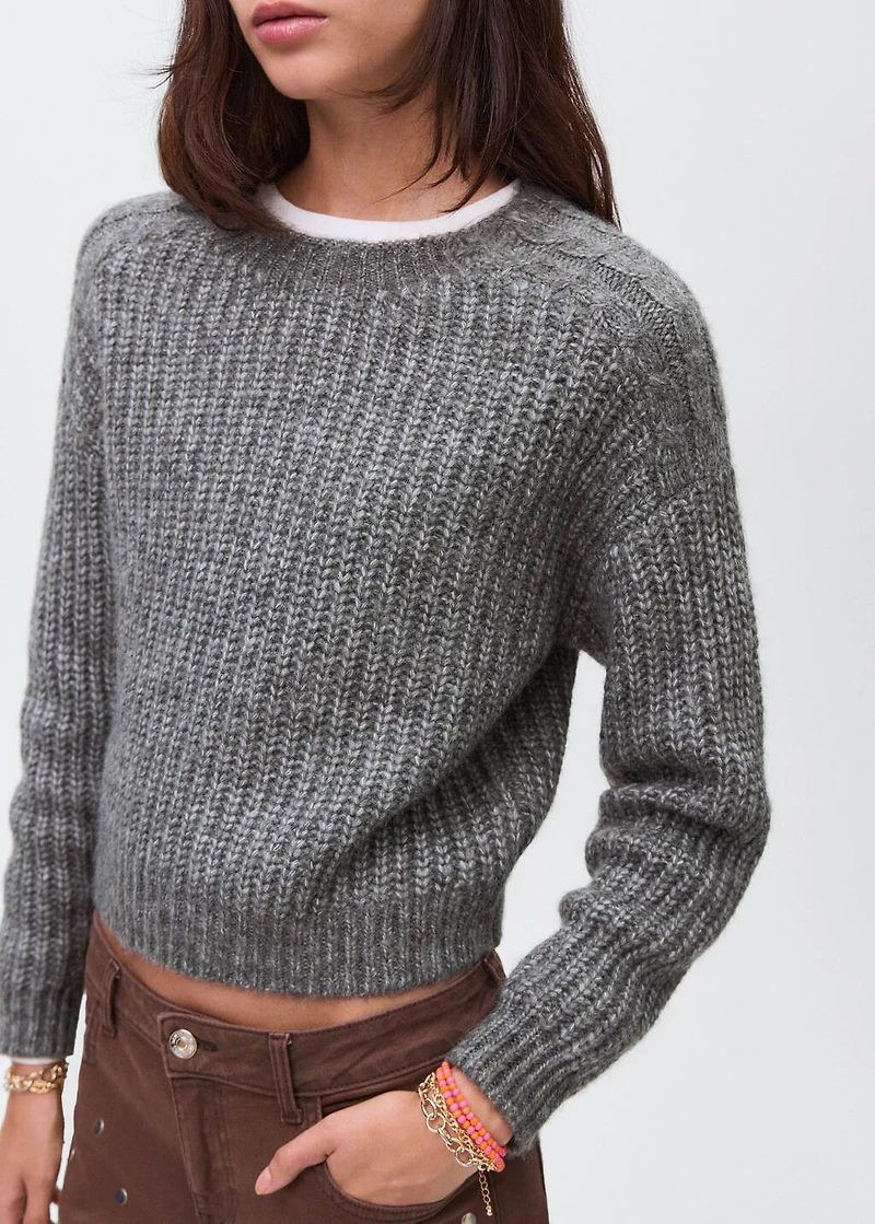 Chunky-knit sweater