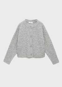 Knitted button cardigan