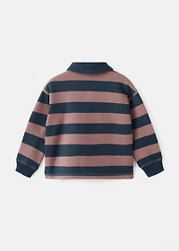 Printed polo-neck sweatshirt