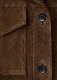 100% suede jacket with pockets