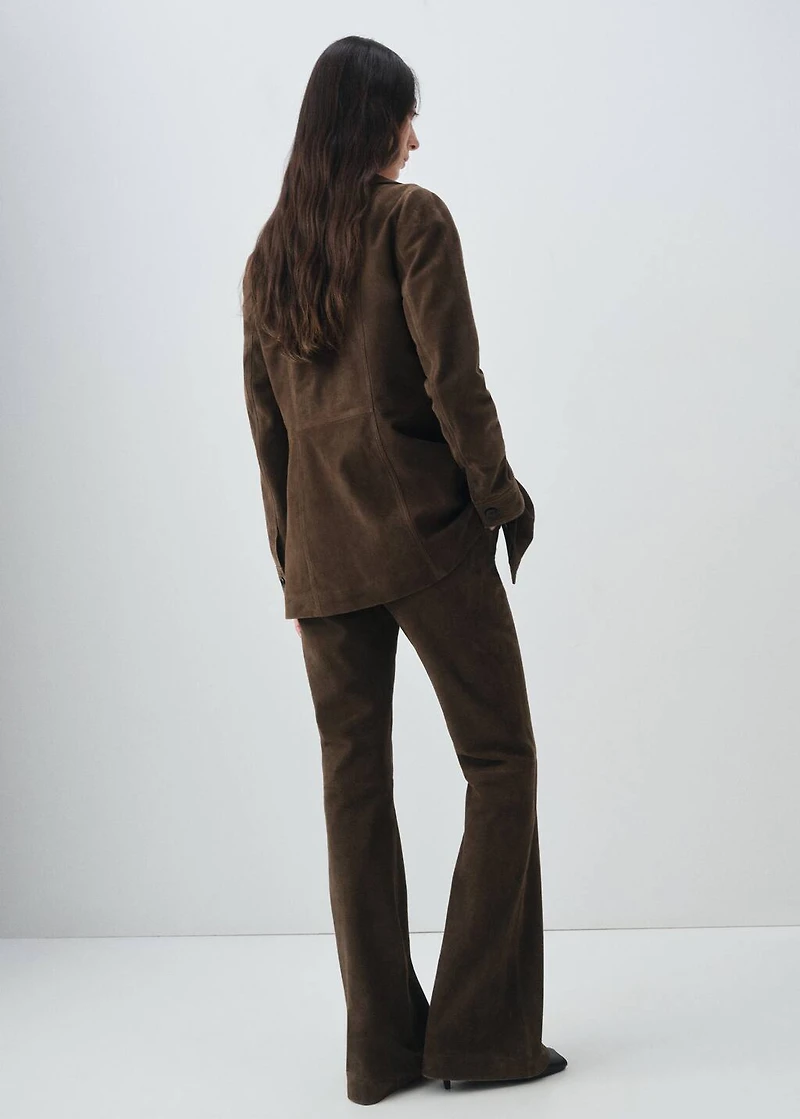 100% suede jacket with pockets