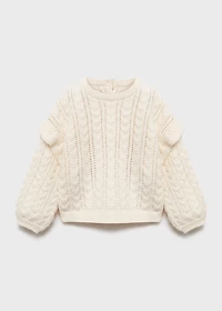 Ruffle knitted sweater