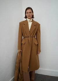 Lapels wool coat