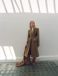 Lapels wool coat