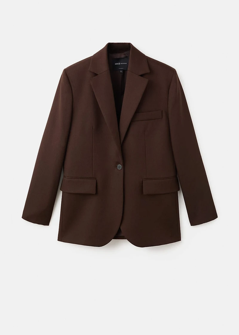 100% wool suit blazer